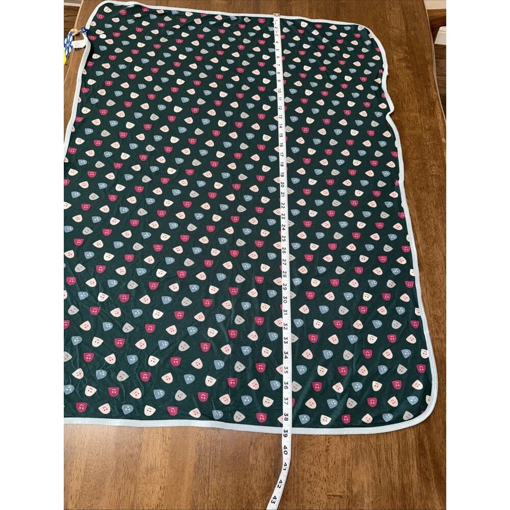Kickee Pants Bamboo Swaddling Blanket Green Stretch Soft Newborn Baby Unisex NWT